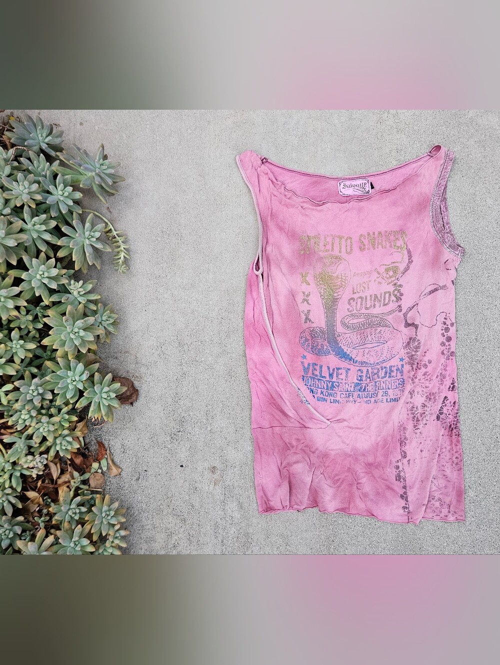 Salvage "Stilleto Snakes" Tank-Top Graphic Pink Johnny Saint & The Sinners